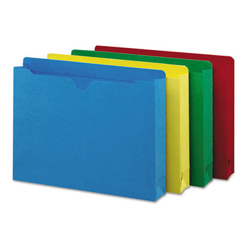Smead® Colored File Jackets With Reinforced Double-ply Tab, Straight Tab, Letter Size, Assorted Colors, 50-box freeshipping - TVN Wholesale